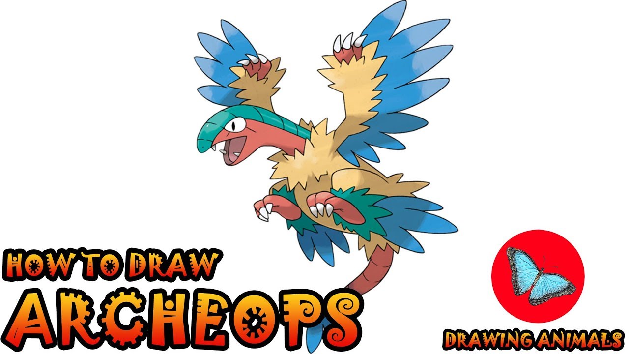 How To Draw Archeops Pokemon | Drawing Animals