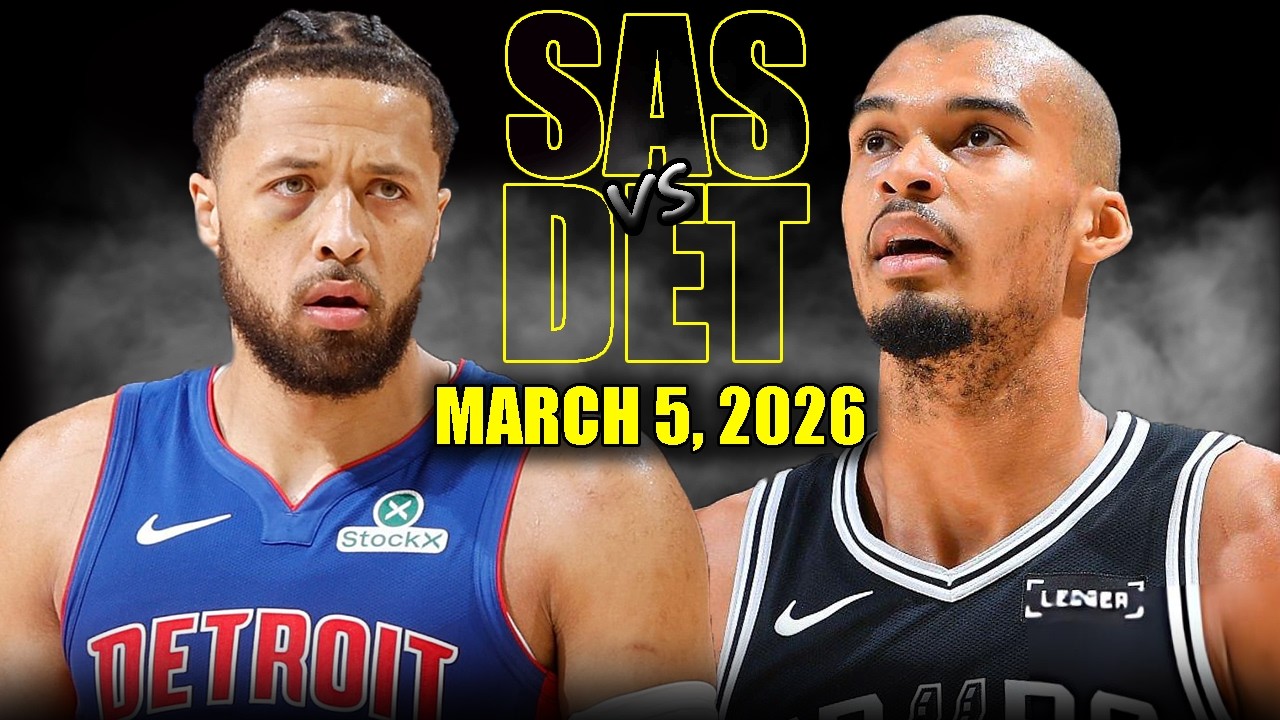 San Antonio Spurs vs Detroit Pistons Full Game Highlights – March 5, 2026 | NBA Season
