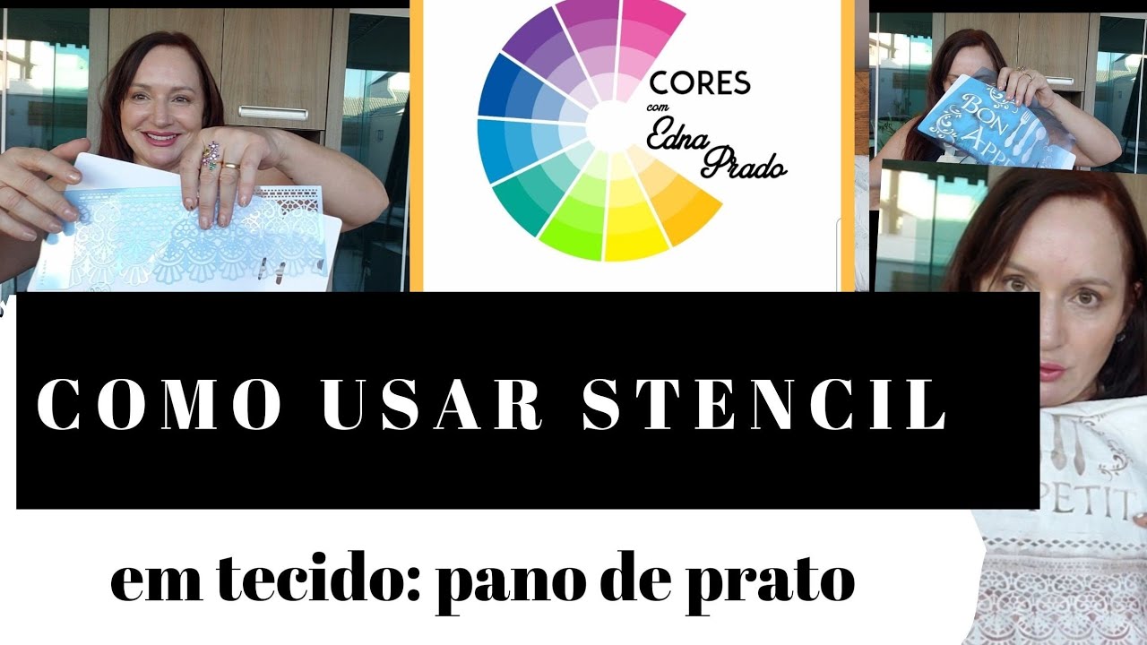 COMO USAR STENCIL EM TECIDO