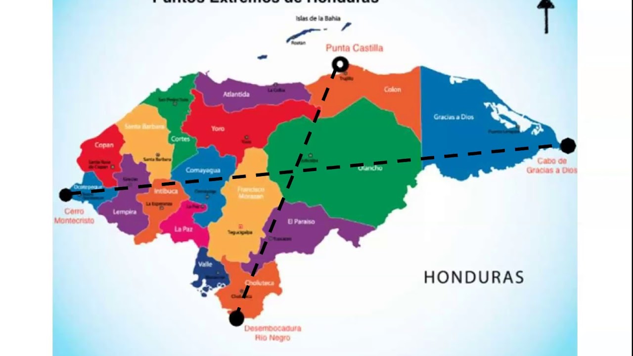 Ubicación y Límites de Honduras