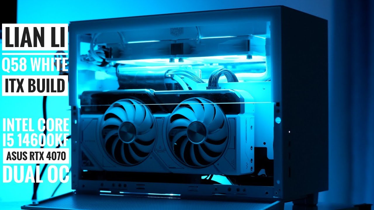 All White ITX PC Build with Lian Li Q58 - Step by Step