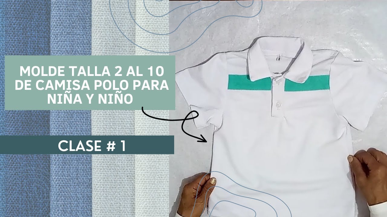 Como hacer MOLDES de CAMISA POLO para NIÑOS