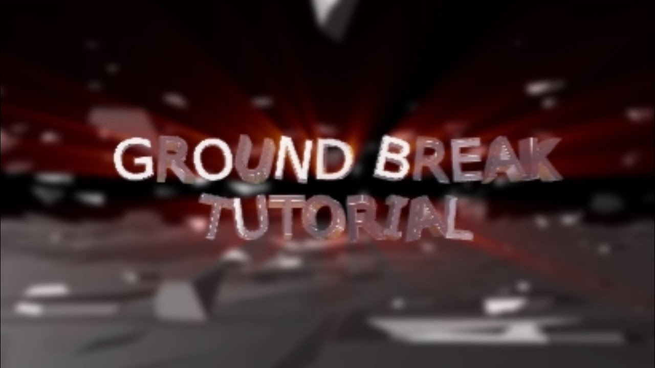 Tutorial Ground Break AFTER EFFECT