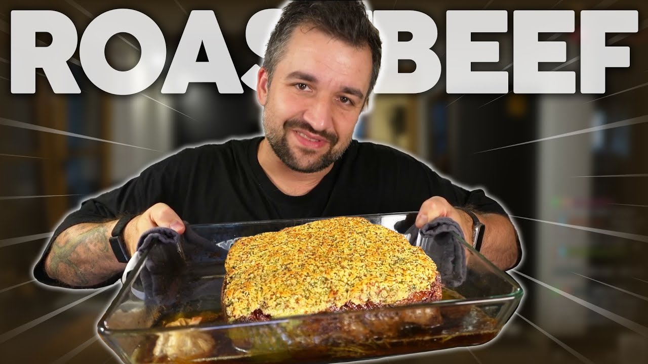 Sterneküche zuhause: Roastbeef im Ganzen mit Kräuter-Senf-Kruste