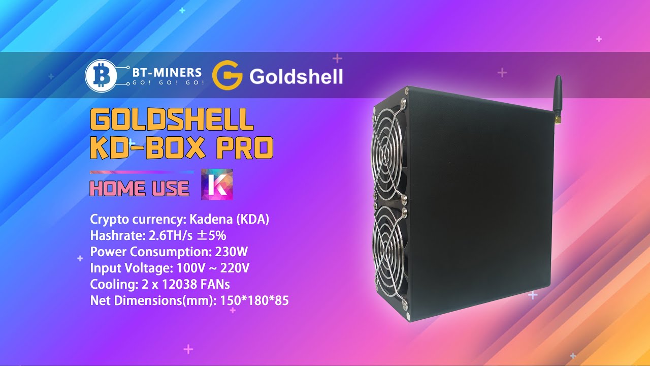 Goldshell KD-Box Pro KDA Miner 2.6Th/s.