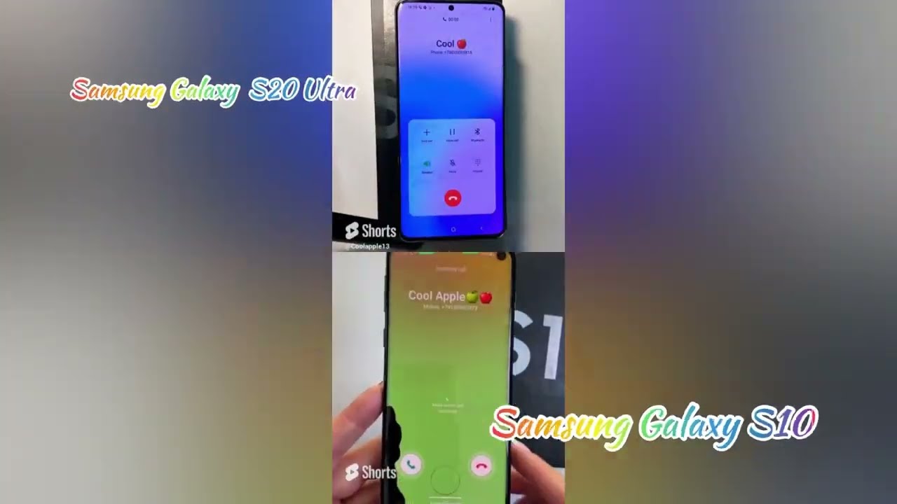 Samsung Galaxy S10 & S20 FE screen recording calls vs #shorts S10 & S20 Ultra 5G incoming calls