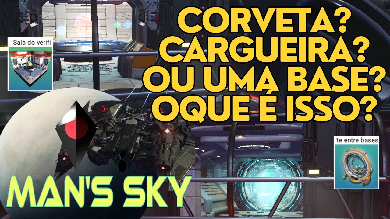 NO MAN'S SKY: Corveta com Salas de Cargueira.