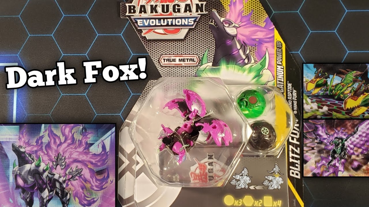 Bakugan Platinum Darkus Blitz Fox Power Up Pack Opening!! (Evolutions)