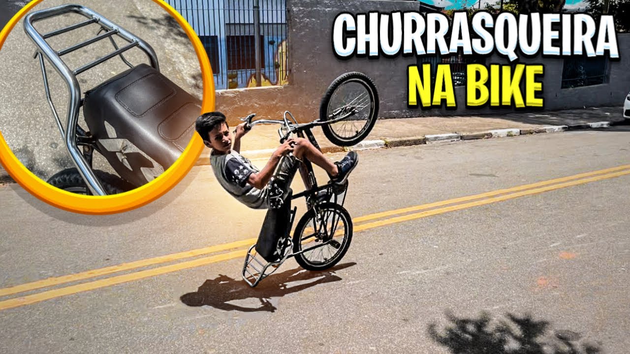 COLOCAMOS UMA CHURRASQUEIRA DE MOTO NA BIKE DO MENOR