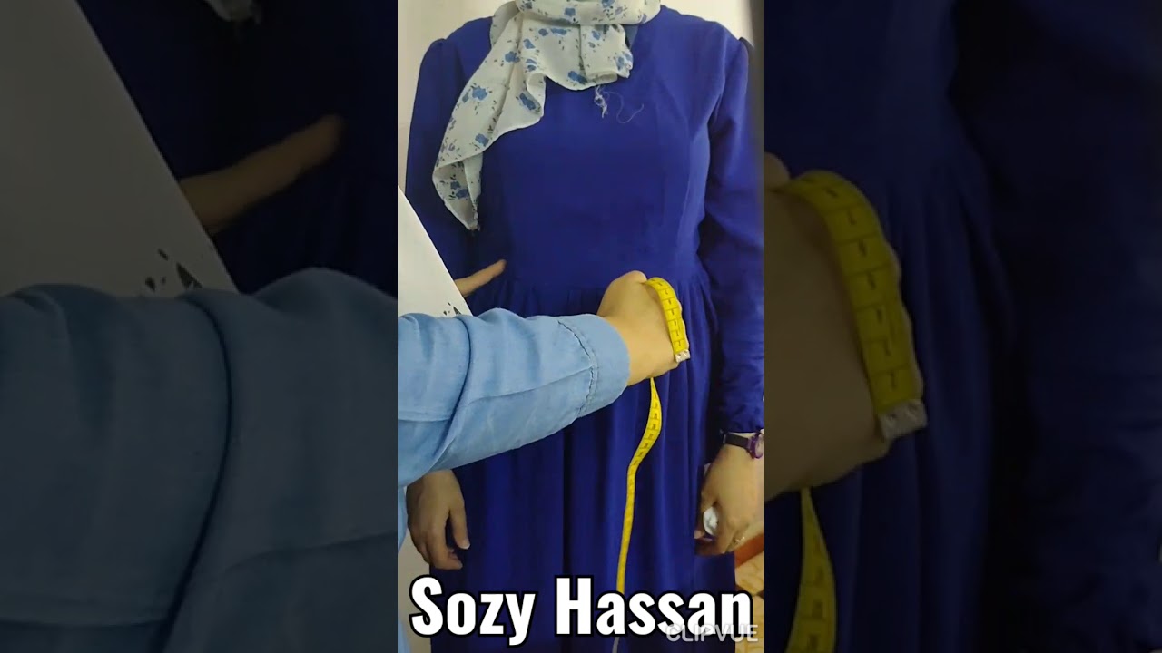 طريقه اخد المقاسات الحريمي