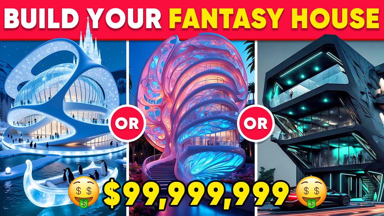 Would You Rather - Build Your Ultra-Rich $99,999,999 House 🏰🦈💖🤑 Daily Quiz