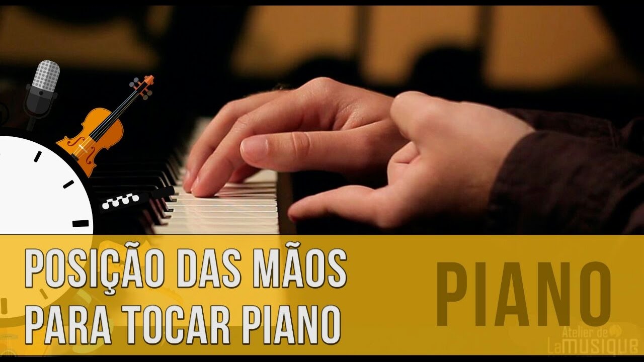 Posi&ccedil;&atilde;o das m&atilde;os para tocar piano - Dica Do Minuto #147