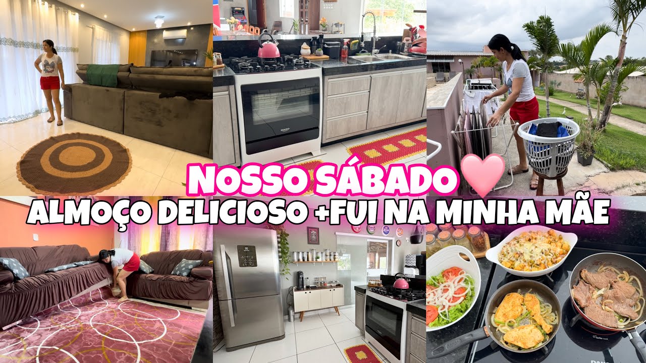 COZINHA LIMPA | Almoço Delicioso | CASA ORGANIZADA | FUI NA MINHA MÃE 💓