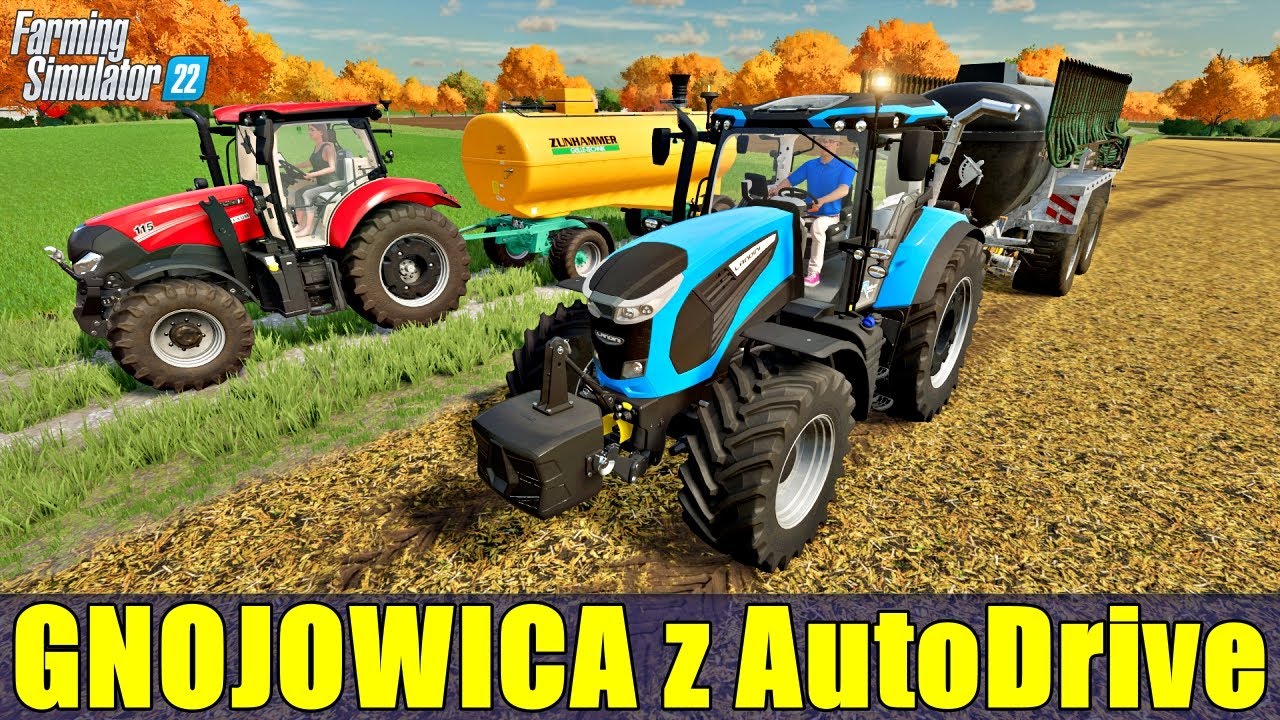 ROZLEWANIE GNOJOWICY z AutoDrive 🚜 Farming Simulator 22