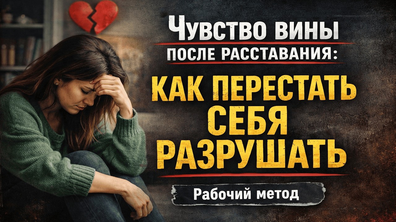 Чувство вины после расставания. Как избавиться. Рабочий метод.