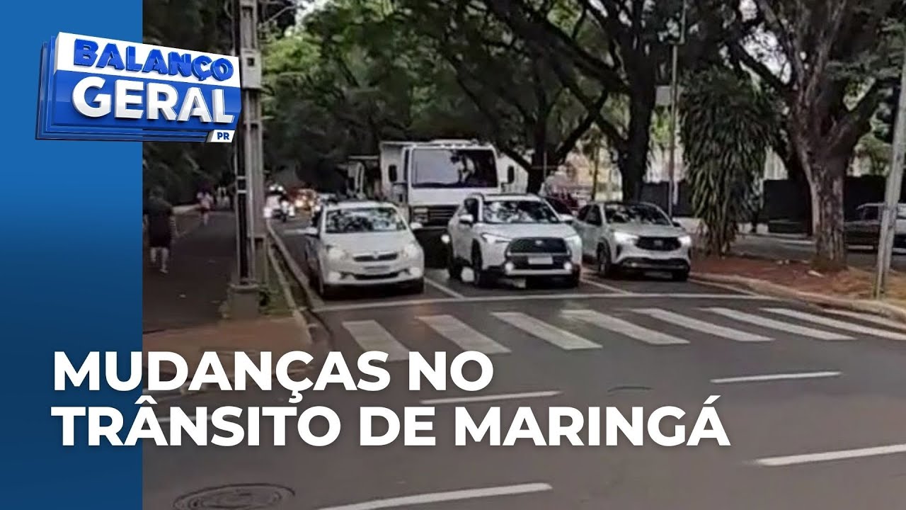 Mudanças em avenidas JK e SP deixaram o trânsito complicado em Maringá