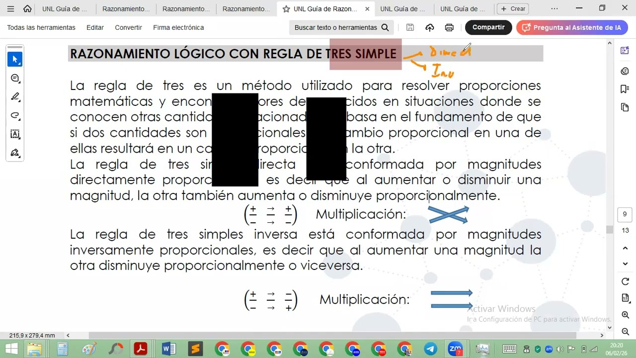 Razonamiento Numérico, Razonamiento Verbal, Atención y Concentración