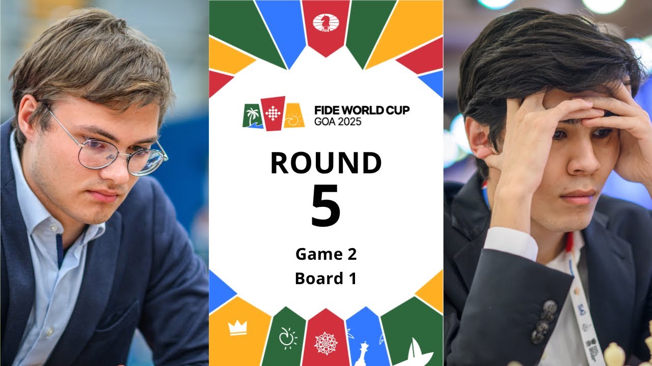🇩🇪 Frederik Svane – Javokhir Sindarov 🇺🇿 | FIDE World Cup 2025 | Round 5 | Game 2 | Board 1