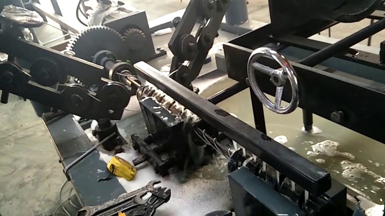 full automatic chain link fence machine with mesh collection