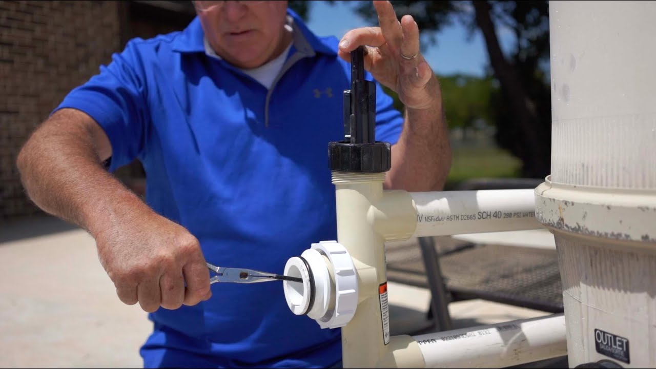 How to remove broken handle on pool filter backwash valve! (TUTORIAL)