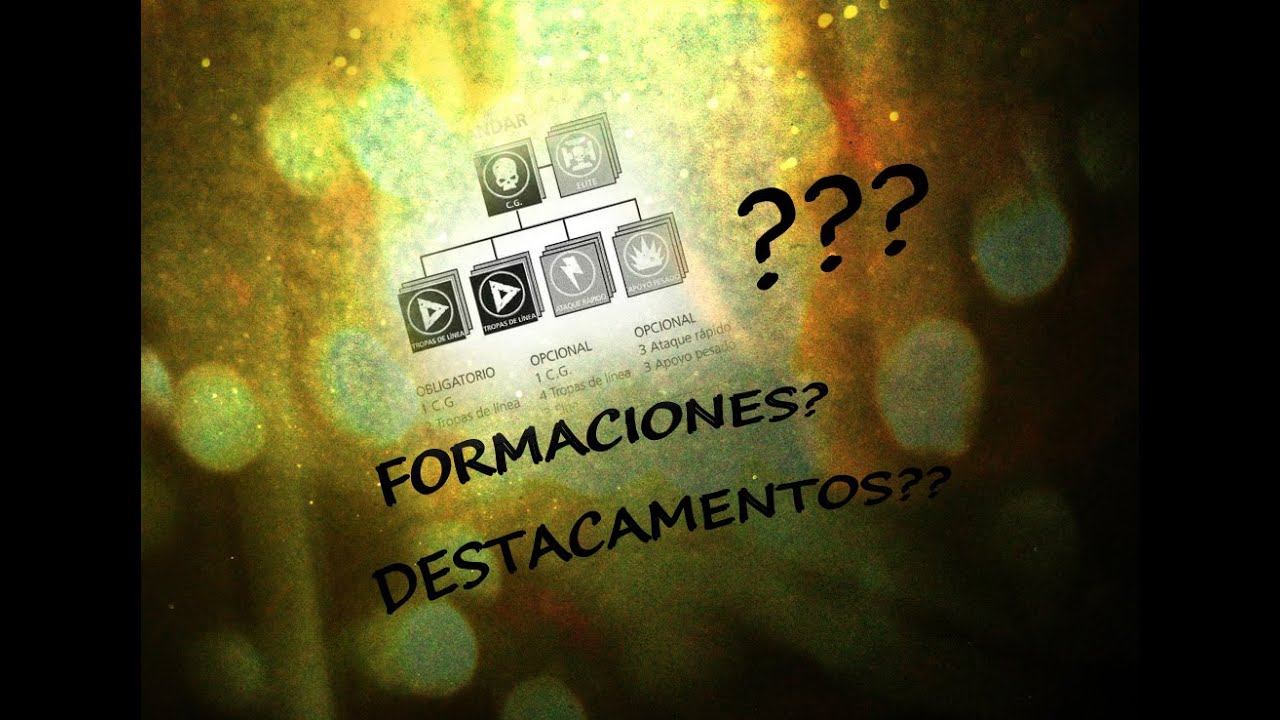[40k] Destacamentos, formaciones... Cómo armo una lista de ejército?