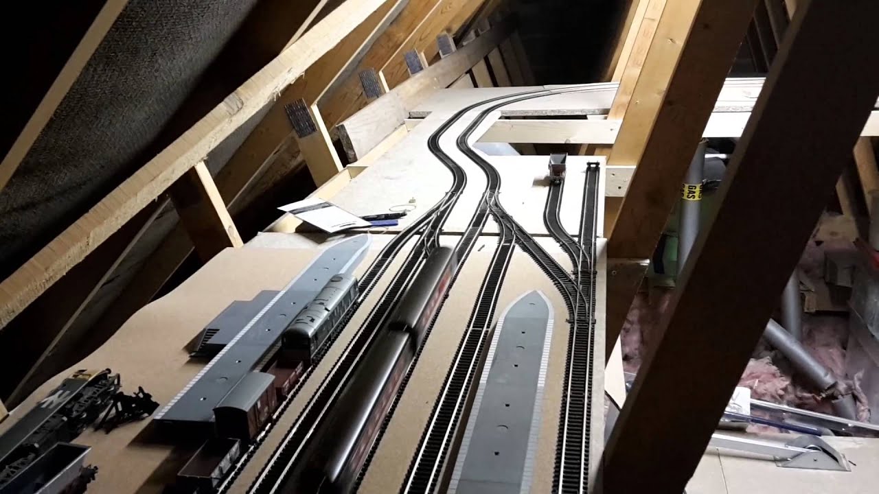 New 00 gauge model railway layout in the loft