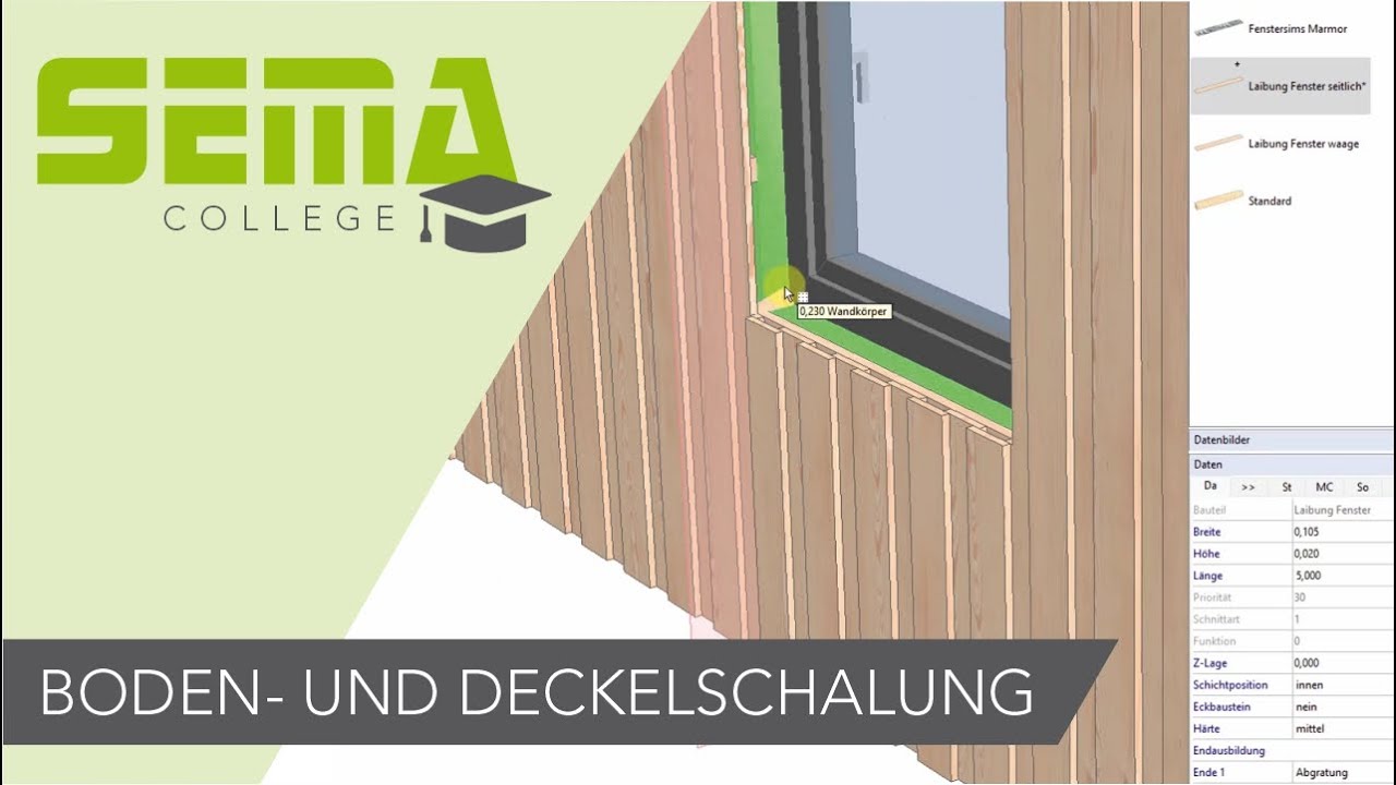 Tipps & Tricks: Boden- und Deckelschalung