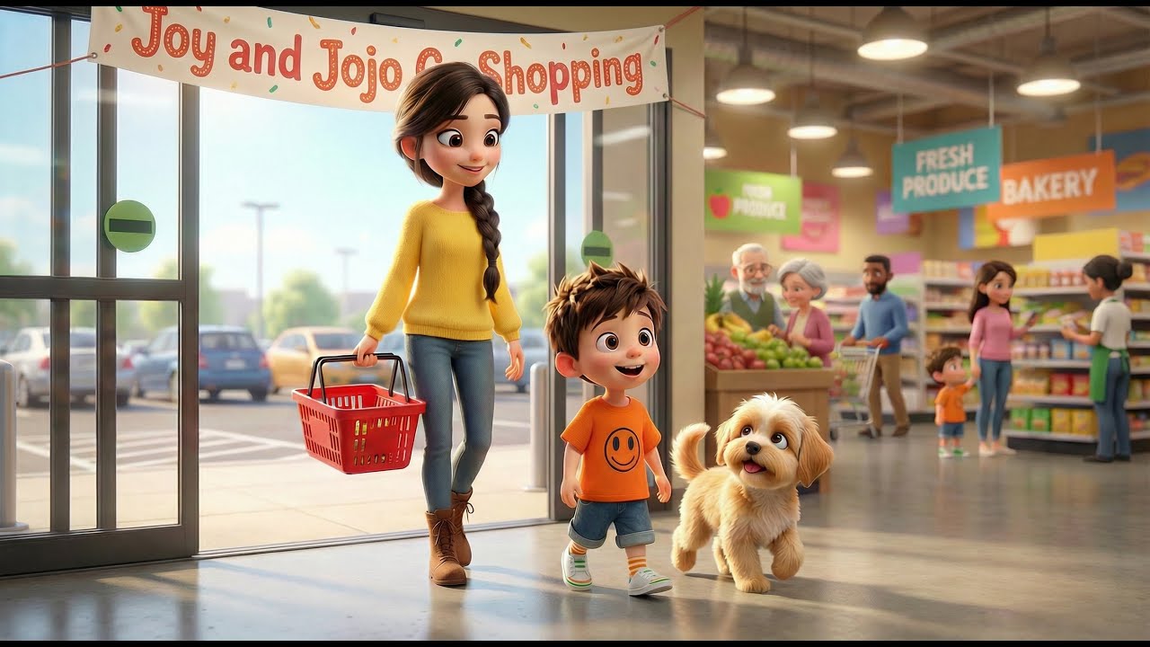 👦🏻 Joy and 🐶 Jojo Go Shopping 🛒 | A Fun Kids Story About Kindness, Choices & Family Time
