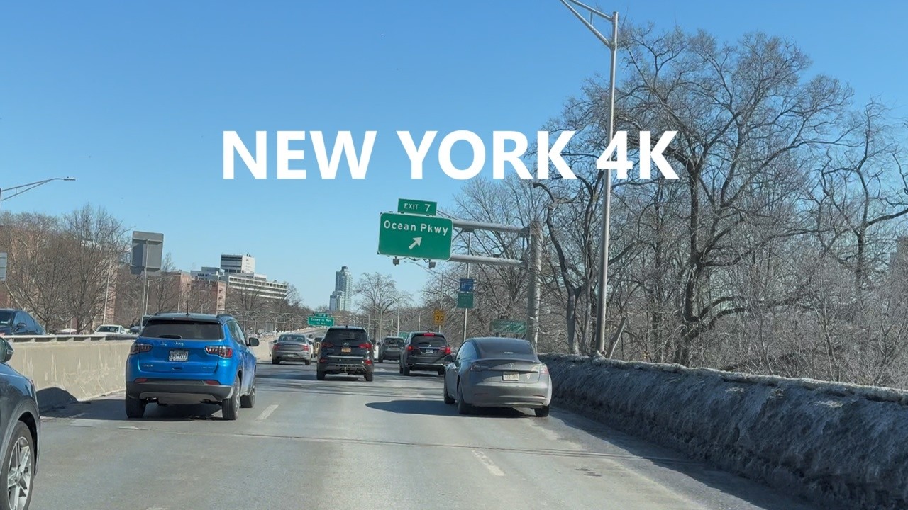 4K New York -- Driving tour of Brooklyn ( Street #50 )