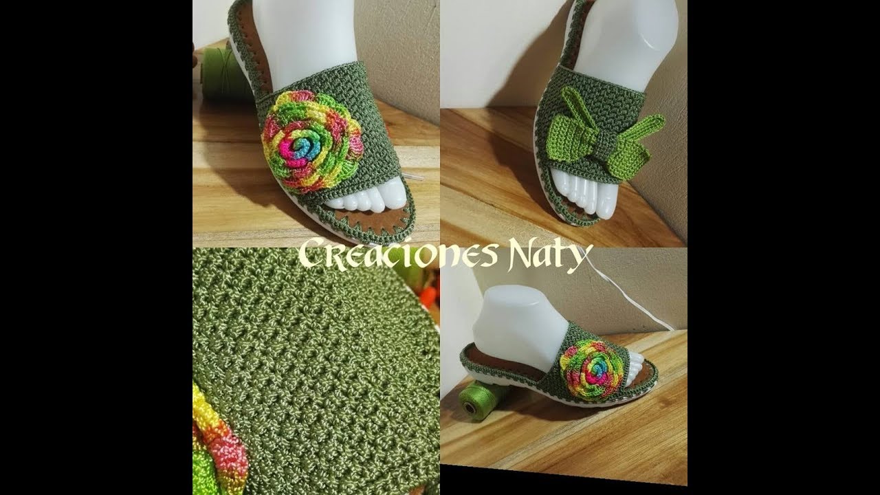 SANDALIA A CROCHET, MODELO BELLA