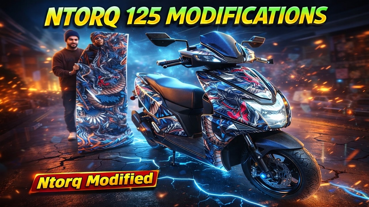 Tvs Ntorq 125 Modified - Tvs Ntorq Wrapping  - Tvs Ntorq Modification  - Ntorq 150 Modified