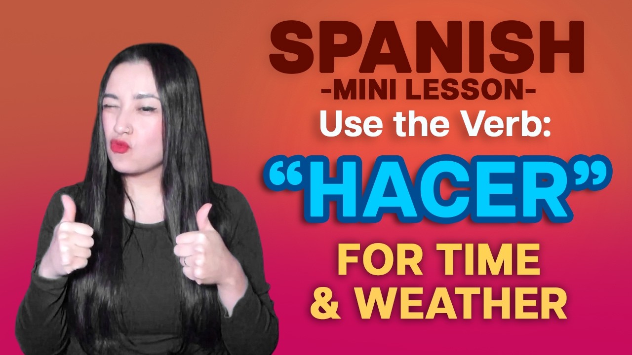 Мини-урок испанского: освойте слово «HACER» для разговора о погоде и времени #испанский #изучение...