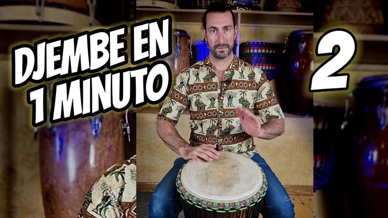 🪘DJEMBE EN 1 MINUTO 2️⃣ FRASE FÁCIL para RITMO KUKU