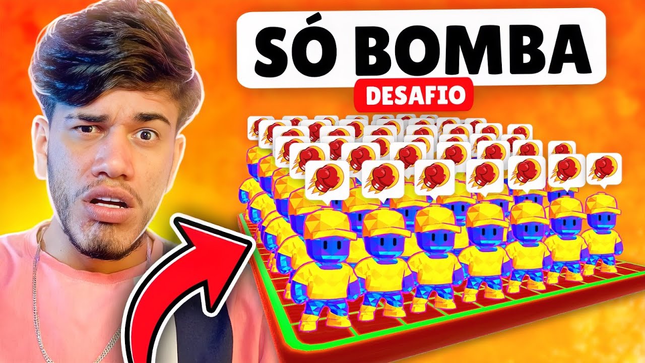 COMO SERIA UMA PARTIDA QUE SÓ PODE DAR SOCO BOMBADO NO STUMBLE GUYS?