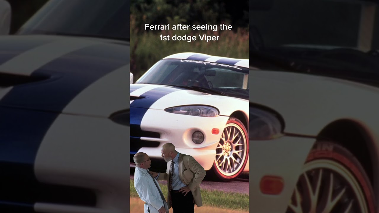 Ferrari After seeing the Dodge Viper! #memes #shorts #dank