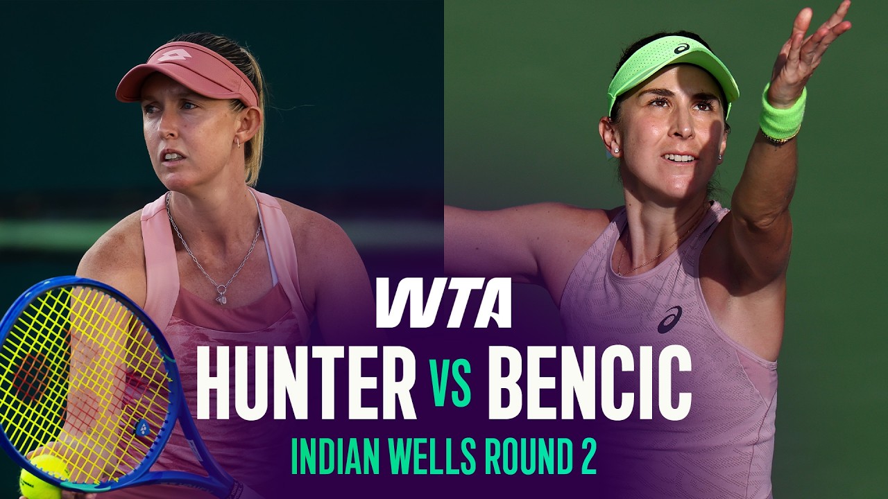 Storm Hunter vs. Belinda Bencic | 2026 Indian Wells Round 2 | WTA Match Highlights