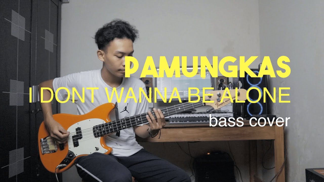 Pamungkas - I Dont Wanna Be Alone (Bass Cover)  // Fender Hybrid Mustang Bass Copy