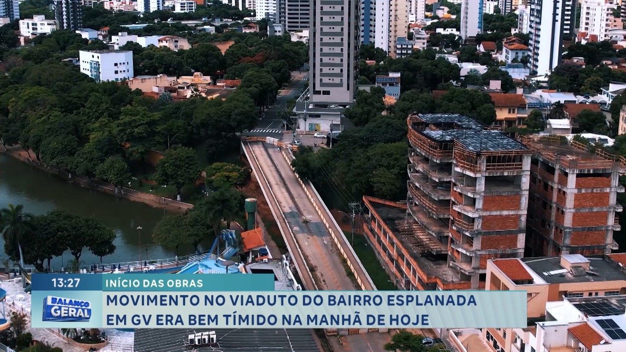 GV: Movimento é tímido no viaduto do bairro Esplanada.