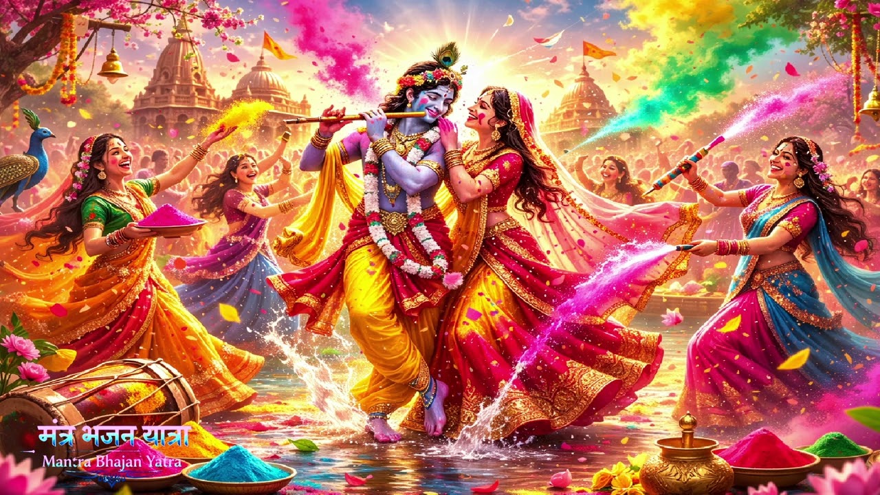 🌈 Rang Barse Vrindavan Mein | Radha Krishna Holi Song 2026 | Shyam Holi Special
