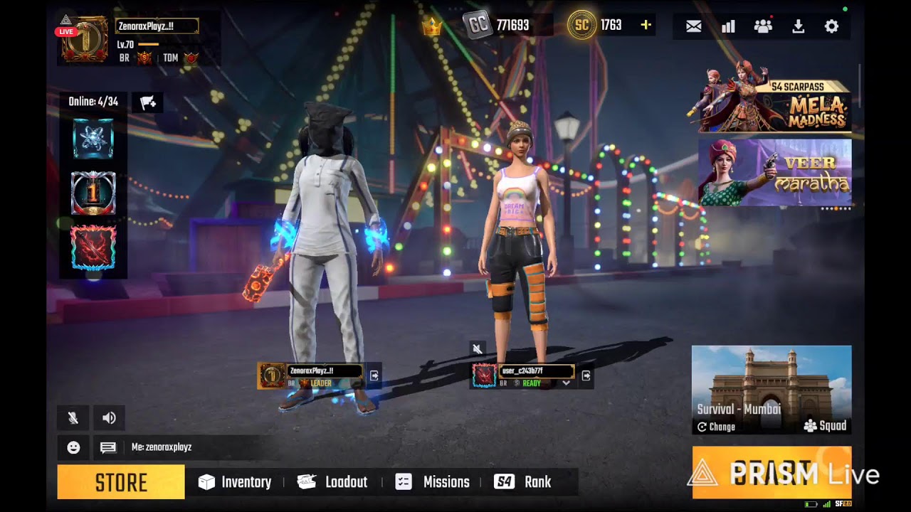 Road to 100 subscribers 🗿🔥. WATCH Zenorax live 🔥 Scarfall update gameplay ✨🔫