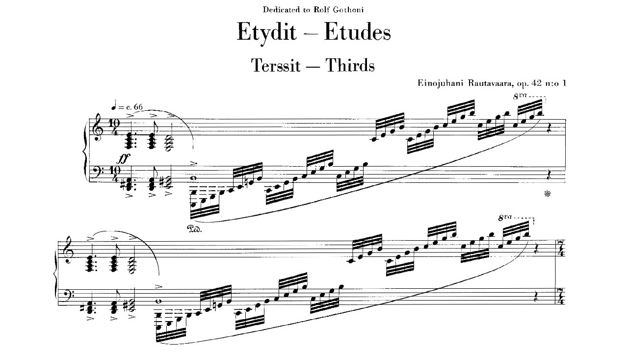Einojuhani Rautavaara - Etudes (1969)