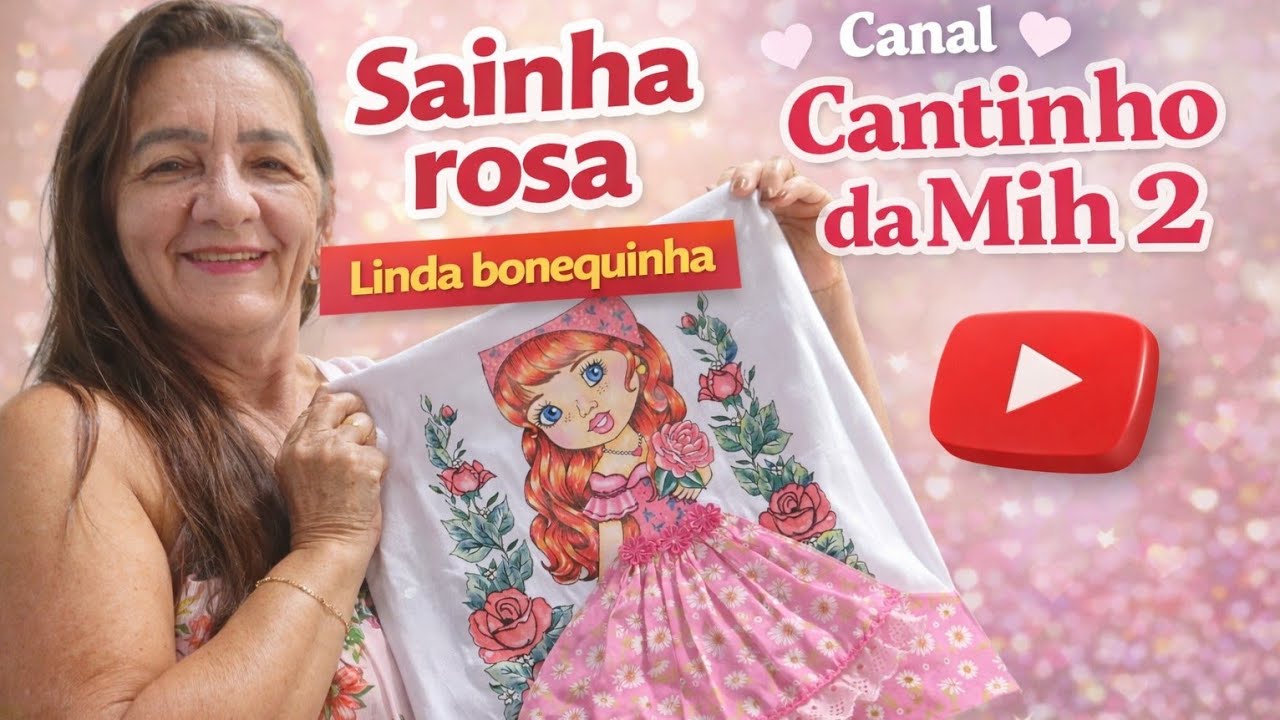 Sainha da bonequinha #panodeprato#@miraanjoscosturas#