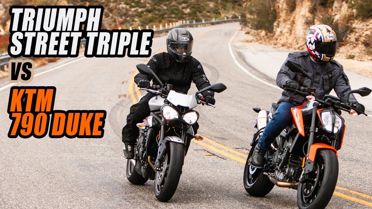 2019 KTM 790 Duke vs Triumph Street Triple R Comparison