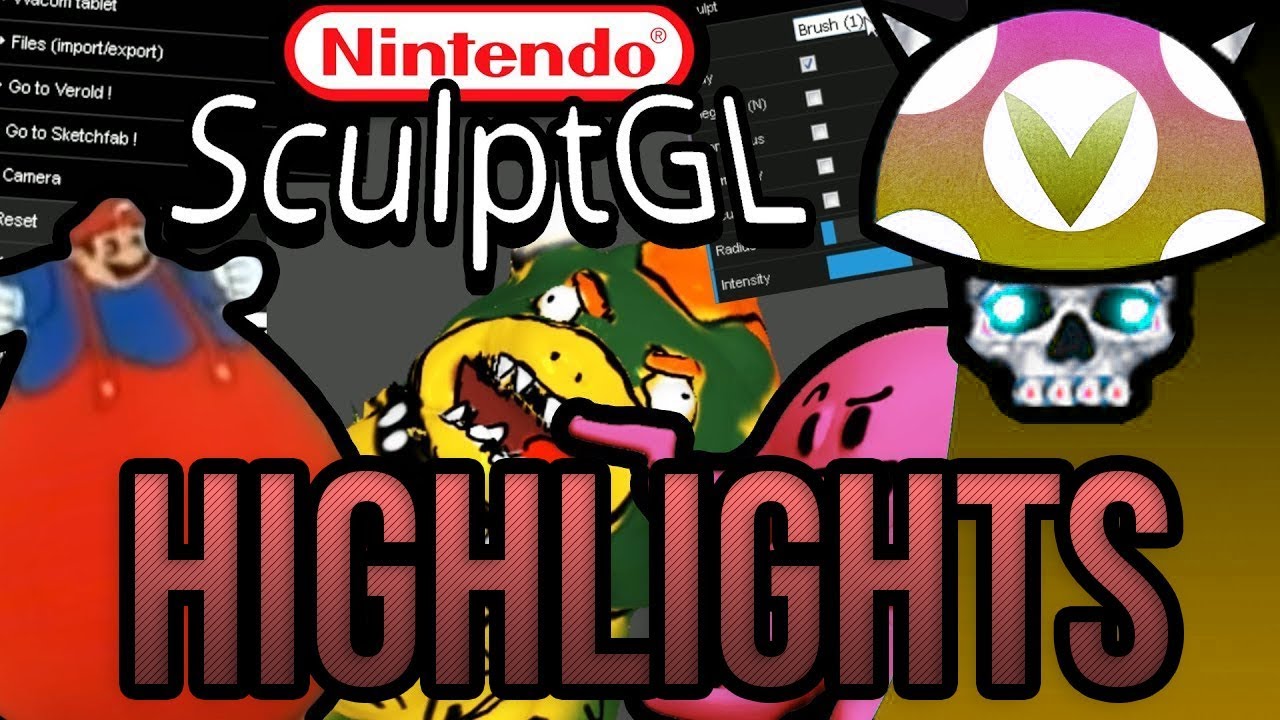 [Vinesauce] Joel - SculptGL Nintendo Horror HIGHLIGHTS (fan made)