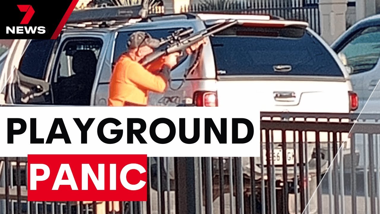 Panic at Hove playground after pigeon culler with air rifle spotted | 7NEWS