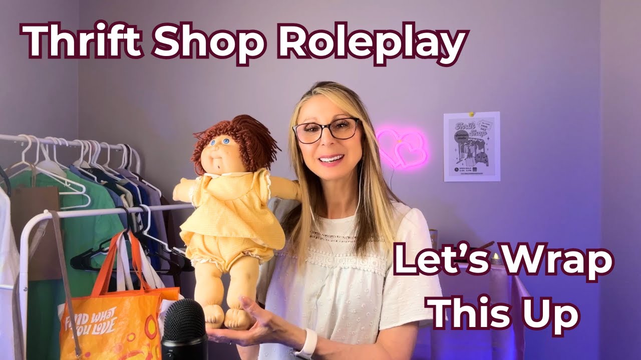 ASMR Thrift Shop Roleplay 🛍️ Friendly Cashier Checkout | Soft Spoken with Fabric and Bagging Sounds