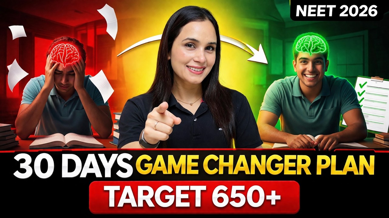 🚀 30 Days Plan to Crack NEET 2026 | Score 650+ | Dr. Gargi Singh