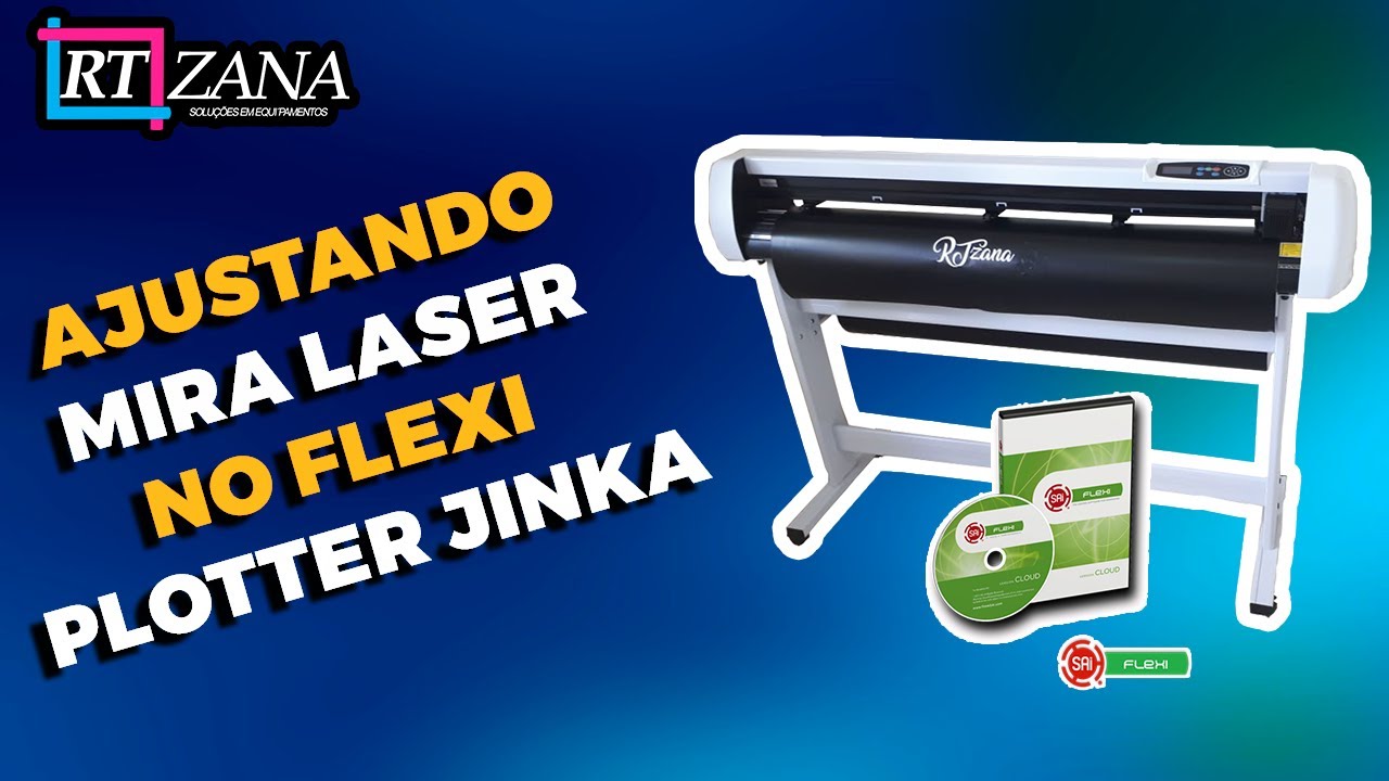 Configurando Mira Laser no Flexi - Plotter JINKA