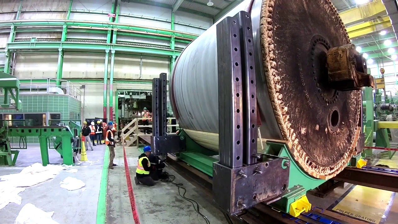 Time lapse of Irving Tissue Mill Yankee dryer Installation