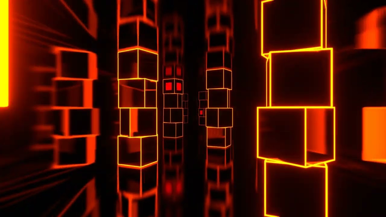 Abstract Tunnel VJ Motion Background || Neon Light Tunnel Free VJ Loops || 4K #LEDbackground4keffect